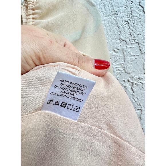 Privacy Please Square Neck Crop Top With Tie Back Ribbon Milkmaid Women's Small - Picture 4 of 6